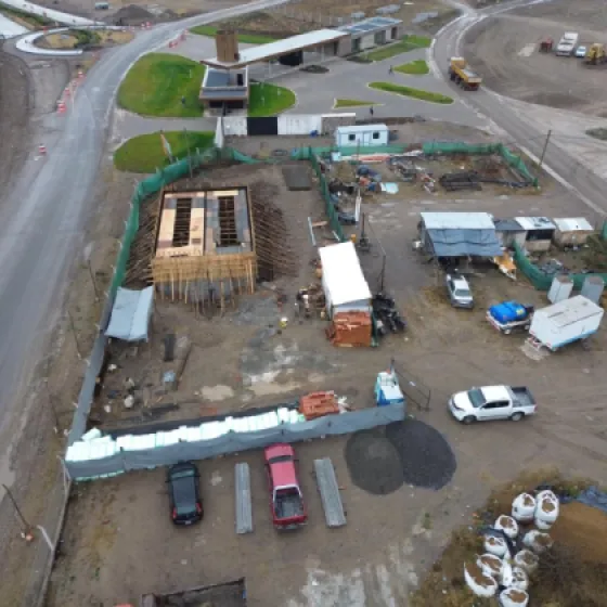 Construcción de cisterna de 270 m3 de hormigón armado