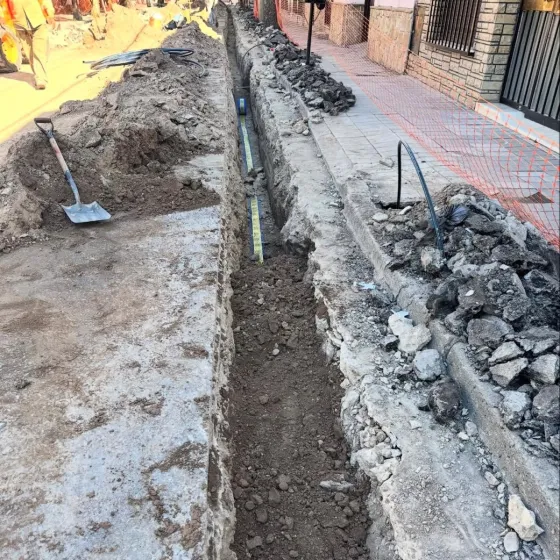 Recambio de red de agua y conexiones domiciliarias