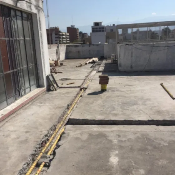 ejecución de red interna de gas