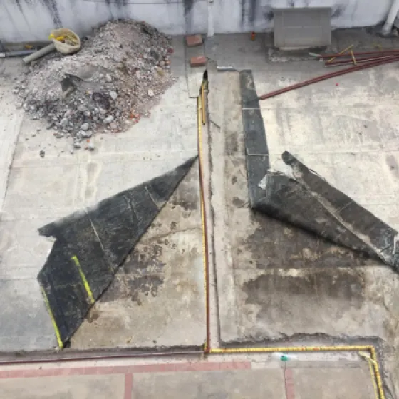 ejecución de red interna de gas