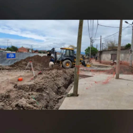 Red de cloaca en Cafayate